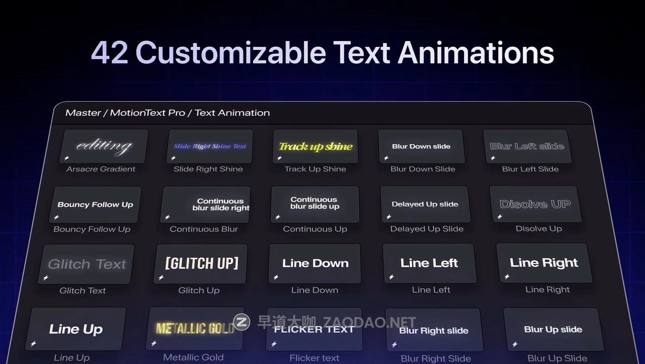 达芬奇模板 专业短片文字标题字幕剪辑动画效果模板+中文字幕视频教程 Ryanherrick – MotionText Pro V1 – Text FX Pack v2026 for Davinci插图2 达芬奇模板 专业短片文字标题字幕剪辑动画效果模板+中文字幕视频教程 Ryanherrick – MotionText Pro V1 – Text FX Pack v2026 for Davinci插图2