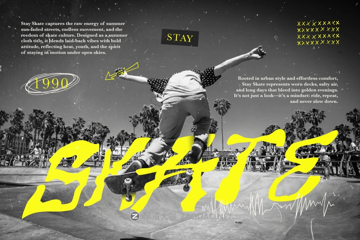 时尚创意街头服饰品牌海报包装设计装饰英文字体安装包 Tarophis插图5 时尚创意街头服饰品牌海报包装设计装饰英文字体安装包 Tarophis插图5