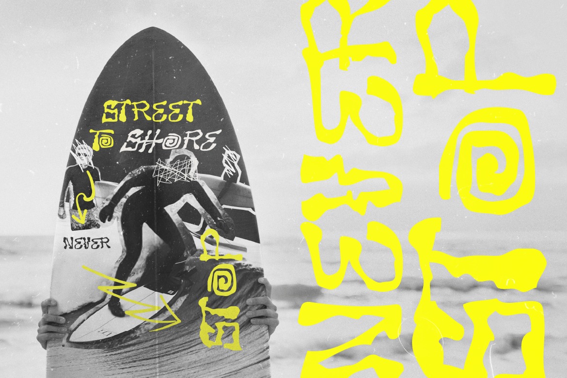 时尚创意街头服饰品牌海报包装设计装饰英文字体安装包 Tarophis插图7 时尚创意街头服饰品牌海报包装设计装饰英文字体安装包 Tarophis插图7