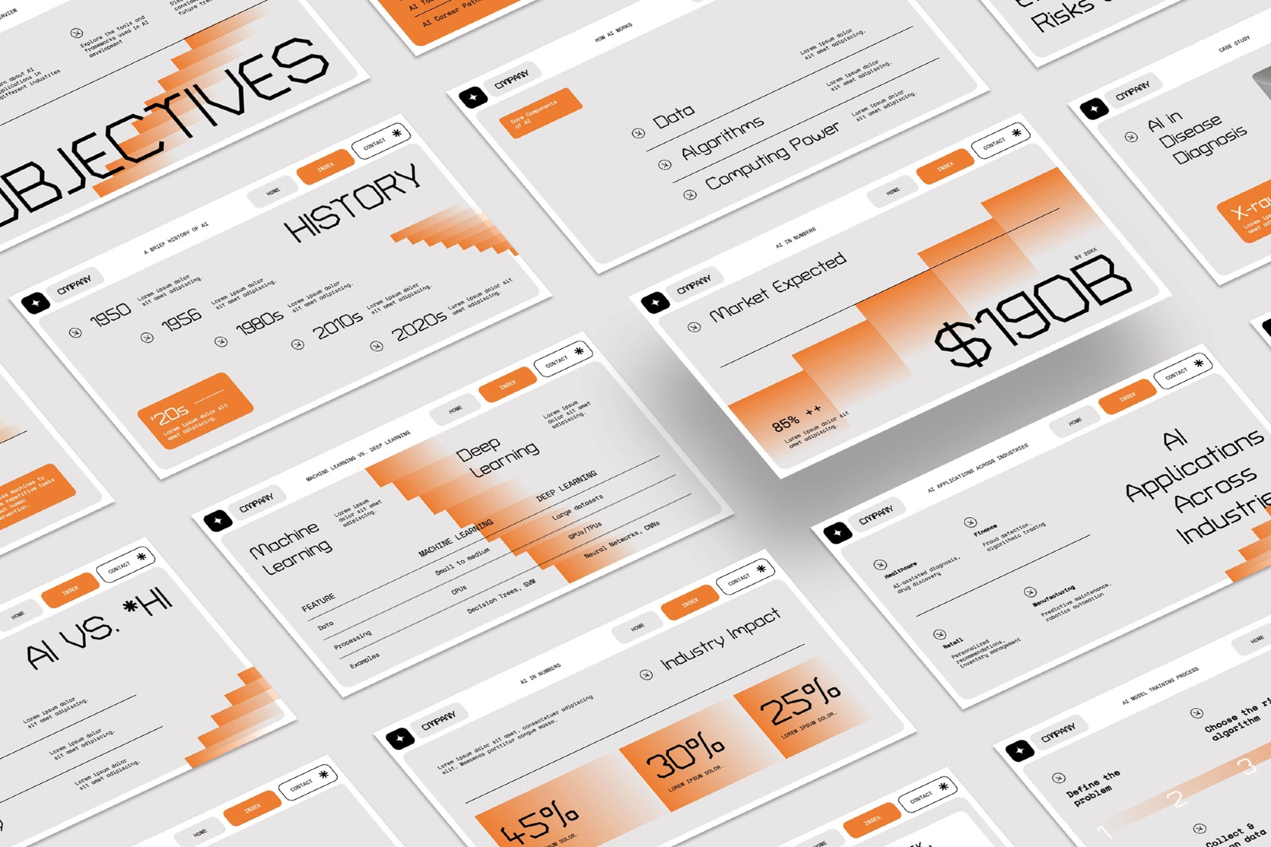 21页互联网AI人工智能信息技术数据报表演讲稿幻灯片ppt设计模板 Interactive AI Technology Education Powerpoint插图3 21页互联网AI人工智能信息技术数据报表演讲稿幻灯片ppt设计模板 Interactive AI Technology Education Powerpoint插图3