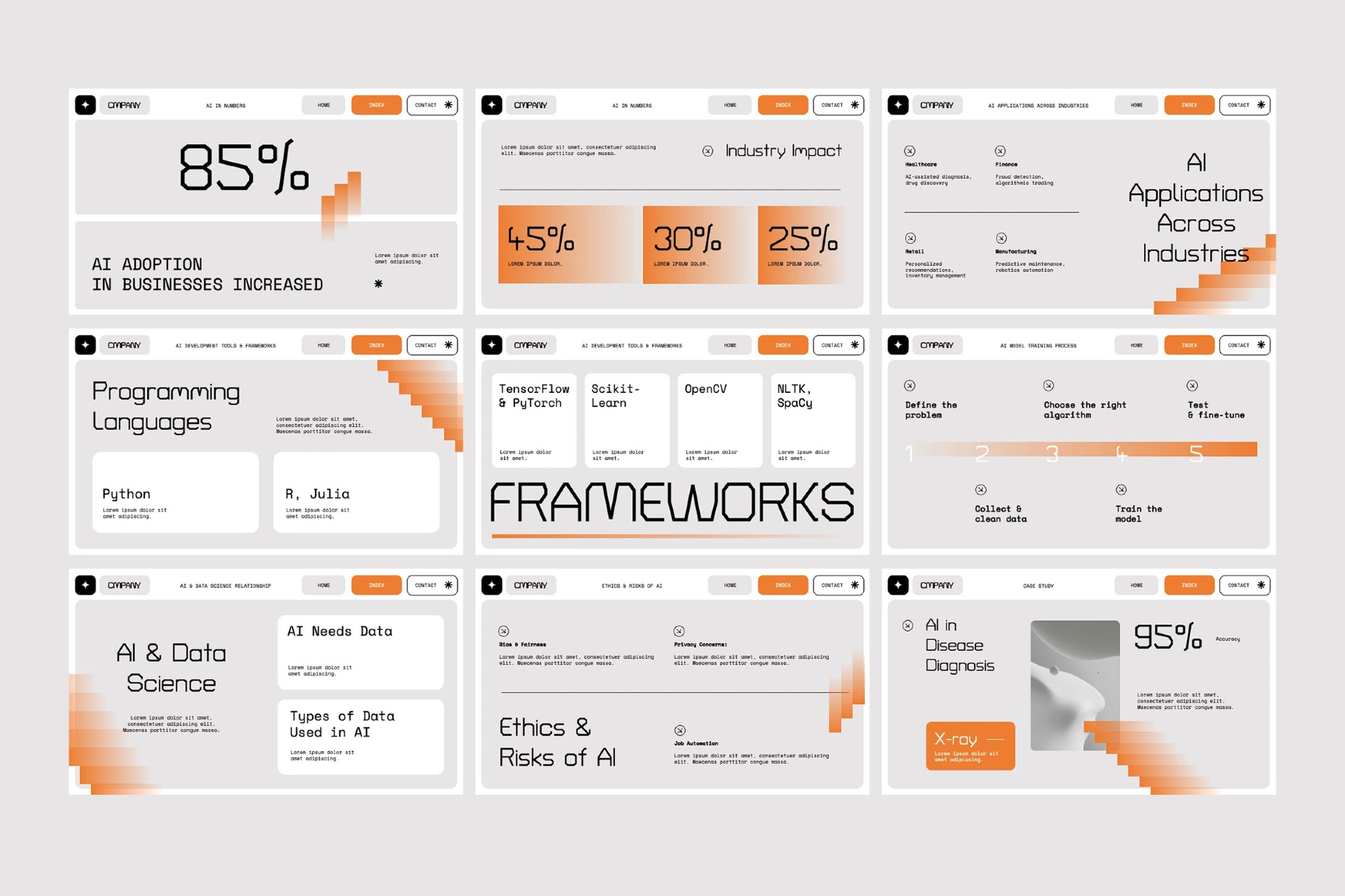 21页互联网AI人工智能信息技术数据报表演讲稿幻灯片ppt设计模板 Interactive AI Technology Education Powerpoint插图2 21页互联网AI人工智能信息技术数据报表演讲稿幻灯片ppt设计模板 Interactive AI Technology Education Powerpoint插图2