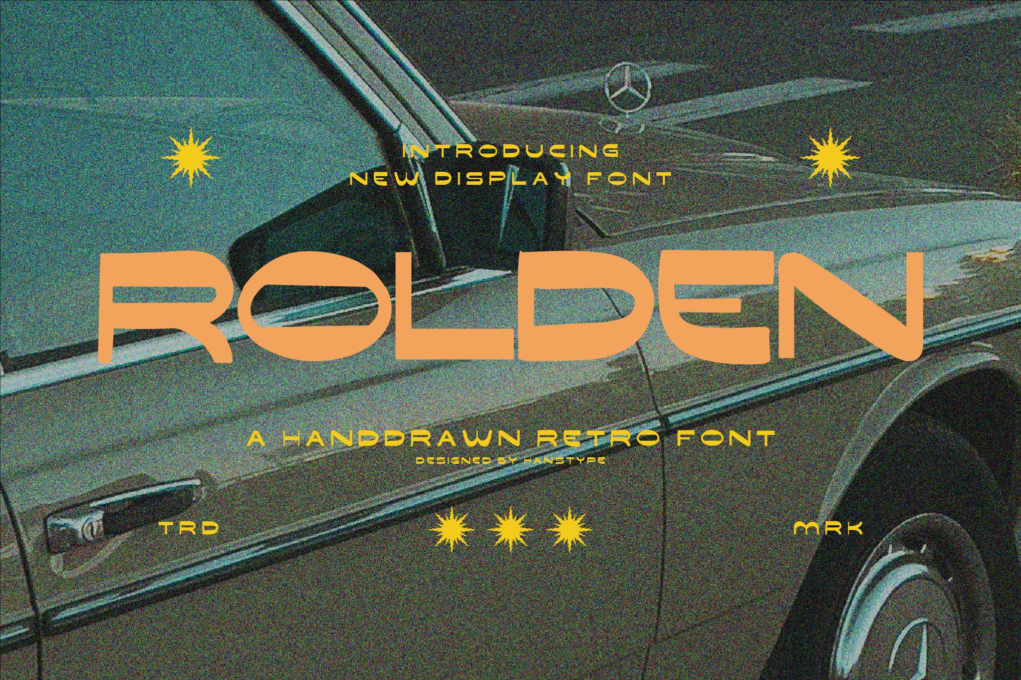 时尚复古品牌海报标志设计无衬线英文字体安装包 Rolden – Retro Display Font特色图 时尚复古品牌海报标志设计无衬线英文字体安装包 Rolden – Retro Display Font
