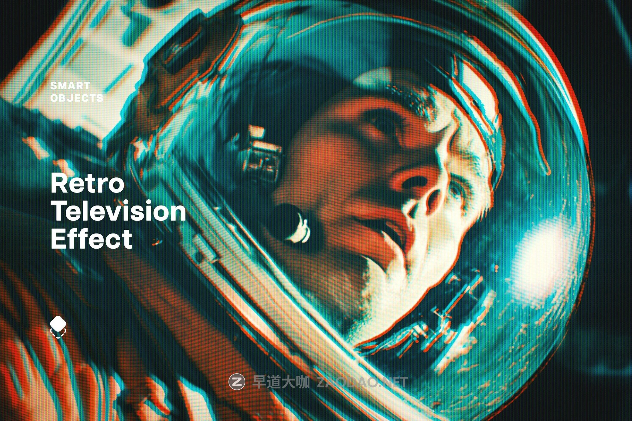 复古电视显示器CRT故障条纹海报照片效果ps特效滤镜样机 Retro Television Photo Effect插图 复古电视显示器CRT故障条纹海报照片效果ps特效滤镜样机 Retro Television Photo Effect插图