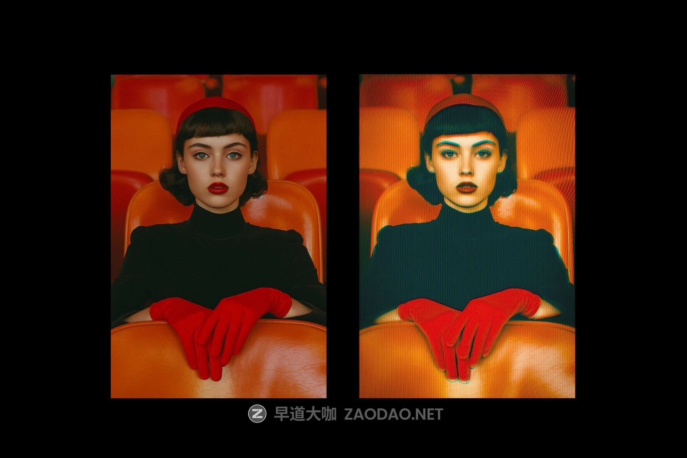 复古电视显示器CRT故障条纹海报照片效果ps特效滤镜样机 Retro Television Photo Effect插图1 复古电视显示器CRT故障条纹海报照片效果ps特效滤镜样机 Retro Television Photo Effect插图1