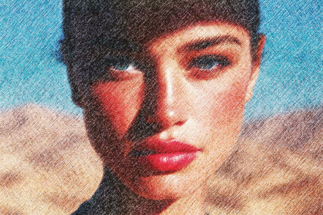 铅笔涂鸦绘画照片效果ps特效滤镜样机 Pencil Drawing Photo Effect插图3 铅笔涂鸦绘画照片效果ps特效滤镜样机 Pencil Drawing Photo Effect插图3