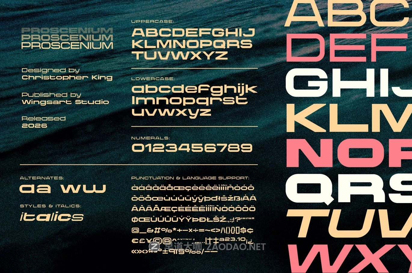 现代时尚科幻电影标题海报杂志设计无衬线英文字体安装包 Proscenium – A Cinematic Sans-Serif插图2 现代时尚科幻电影标题海报杂志设计无衬线英文字体安装包 Proscenium – A Cinematic Sans-Serif插图2