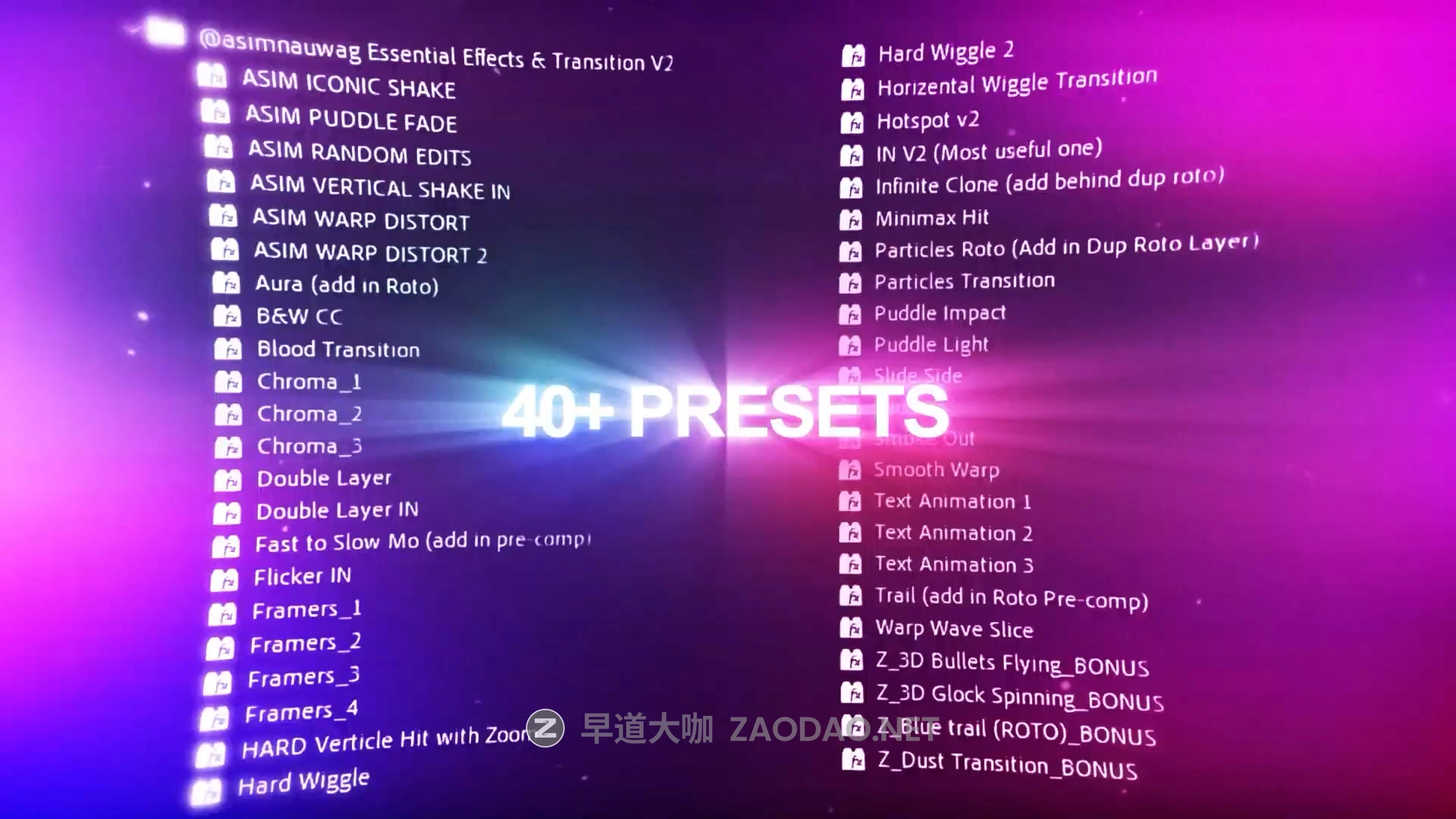 46组智能一键式嘻哈说唱风失真故障摇晃震动文本镀铬光环闪烁粒子视频剪辑特效AE预设包 ASIM NAUWAG – Essential Effects & Transition V2插图1 46组智能一键式嘻哈说唱风失真故障摇晃震动文本镀铬光环闪烁粒子视频剪辑特效AE预设包 ASIM NAUWAG – Essential Effects & Transition V2插图1