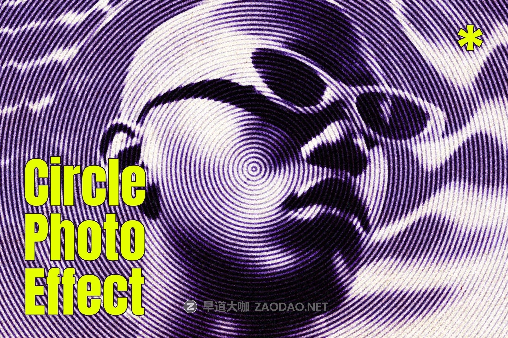 复古双色调圆形旋转照片效果ps特效滤镜样机 Circle Printing Effect插图 复古双色调圆形旋转照片效果ps特效滤镜样机 Circle Printing Effect插图