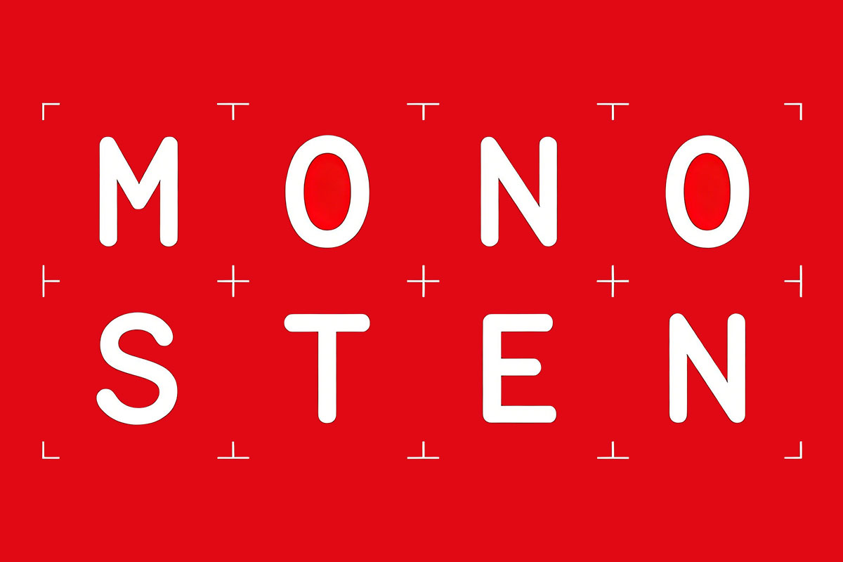 Myfonts – Monosten Font Family 5款字重等宽圆润杂志海报包装标题logo设计无衬线英文字体特色图 Myfonts – Monosten Font Family 5款字重等宽圆润杂志海报包装标题logo设计无衬线英文字体