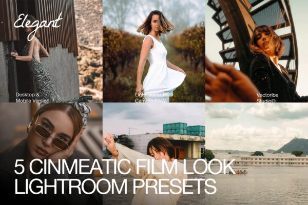 现代复古美学旅行电影肖像摄影照片调色Lightroom预设 Cinematic Film Look Presets