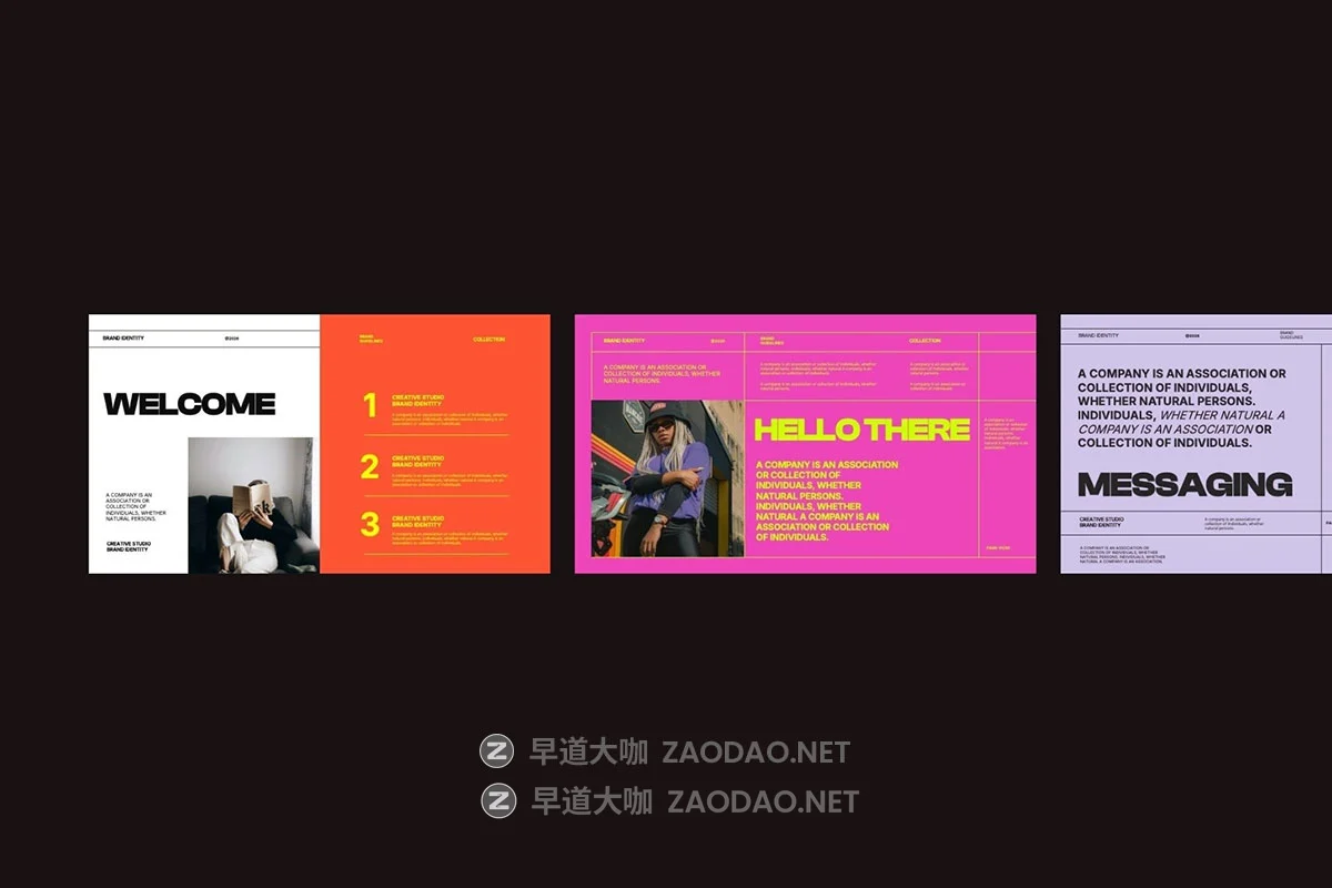 25页现代创意多彩视觉冲击个人作品集简历品牌营销幻灯片设计ppt/keynote模板素材 Audrey – Brand Identity Keynote & Powerpoint Template插图6 25页现代创意多彩视觉冲击个人作品集简历品牌营销幻灯片设计ppt/keynote模板素材 Audrey – Brand Identity Keynote & Powerpoint Template插图6