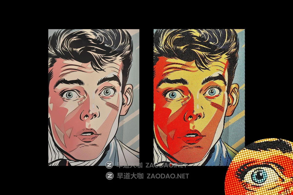 复古半色调点状网格漫画书风格图像修图ps特效滤镜插件样机 Dotted Print Photo Effect插图1 复古半色调点状网格漫画书风格图像修图ps特效滤镜插件样机 Dotted Print Photo Effect插图1
