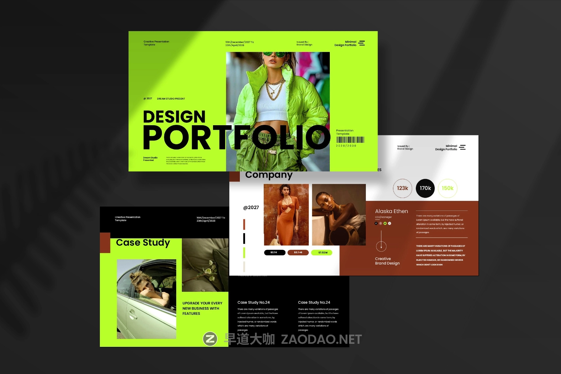 现代极简作品集品牌营销策划演示文稿设计ppt/keynote模版 Design Portfolio Presentation Template插图2 现代极简作品集品牌营销策划演示文稿设计ppt/keynote模版 Design Portfolio Presentation Template插图2