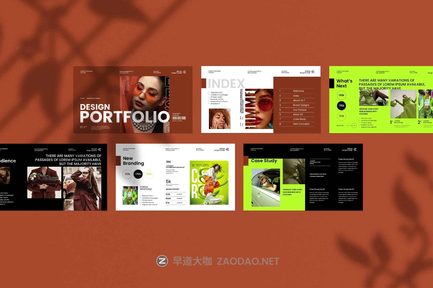 现代极简作品集品牌营销策划演示文稿设计ppt/keynote模版 Design Portfolio Presentation Template插图3 现代极简作品集品牌营销策划演示文稿设计ppt/keynote模版 Design Portfolio Presentation Template插图3