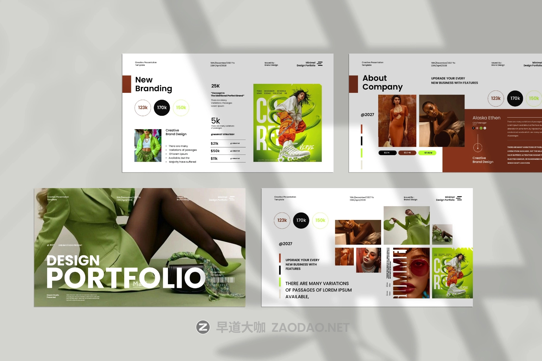 现代极简作品集品牌营销策划演示文稿设计ppt/keynote模版 Design Portfolio Presentation Template插图6 现代极简作品集品牌营销策划演示文稿设计ppt/keynote模版 Design Portfolio Presentation Template插图6