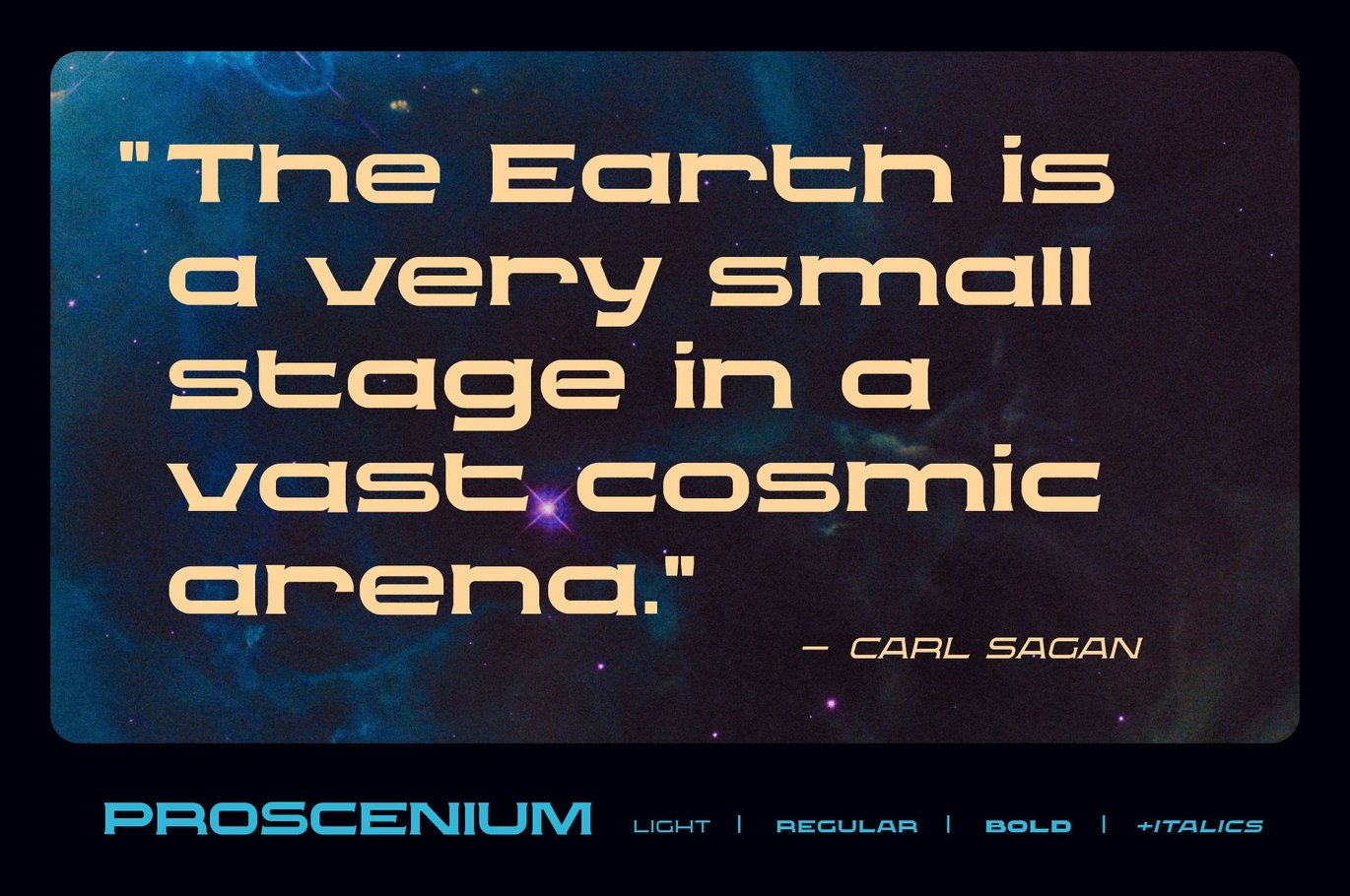 现代科幻品牌杂志电影标题设计衬线英文字体安装包 Proscenium Serif – A Widescreen Title Font Designe插图7 现代科幻品牌杂志电影标题设计衬线英文字体安装包 Proscenium Serif – A Widescreen Title Font Designe插图7