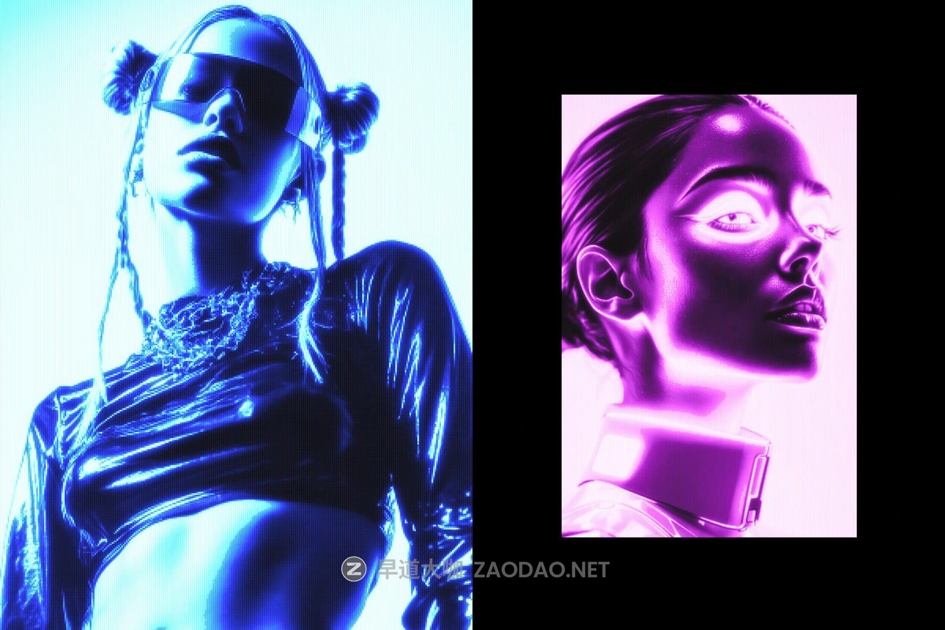 复古模糊发光像素照片效果ps特效滤镜样机 Cyber Glow Photo Effect插图1 复古模糊发光像素照片效果ps特效滤镜样机 Cyber Glow Photo Effect插图1
