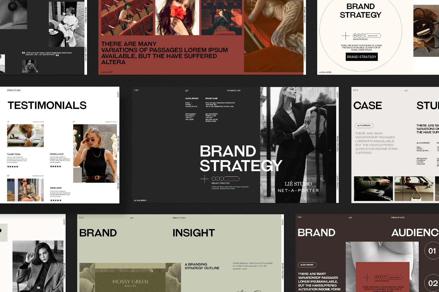 极简主义作品集品牌营销策划演示文稿设计模版 Alexa Brand Strategy Presentation Template特色图 极简主义作品集品牌营销策划演示文稿设计模版 Alexa Brand Strategy Presentation Template