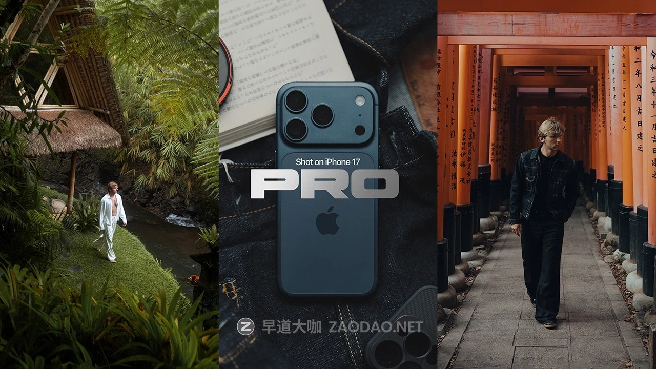 苹果手机iPhone Apple LOG电影感蓝绿色金色琥珀色胶片模拟旅拍调色LUT预设 Cinematic Filmmaking on iPhone 17 Pro (Log + LUTs)插图 苹果手机iPhone Apple LOG电影感蓝绿色金色琥珀色胶片模拟旅拍调色LUT预设 Cinematic Filmmaking on iPhone 17 Pro (Log + LUTs)插图