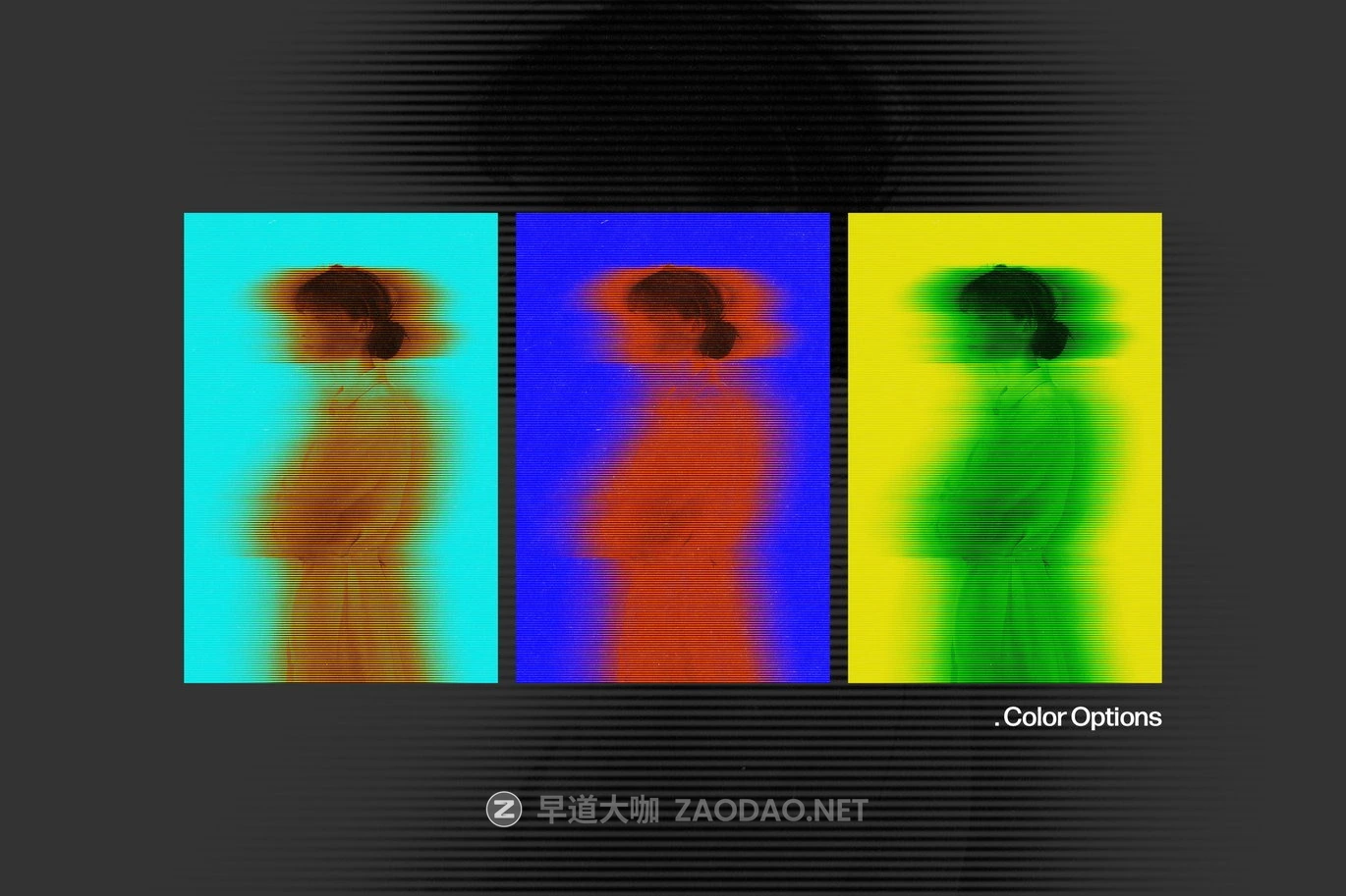 酸性条纹运动模糊照片效果ps特效滤镜样机 Striped Motion Blur Effect插图2 酸性条纹运动模糊照片效果ps特效滤镜样机 Striped Motion Blur Effect插图2