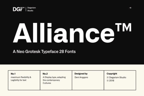 Myfonts – Alliance Font Family 28款欧风工业风书籍海报品牌推广标题logo设计无衬线英文字体特色图 Myfonts – Alliance Font Family 28款欧风工业风书籍海报品牌推广标题logo设计无衬线英文字体