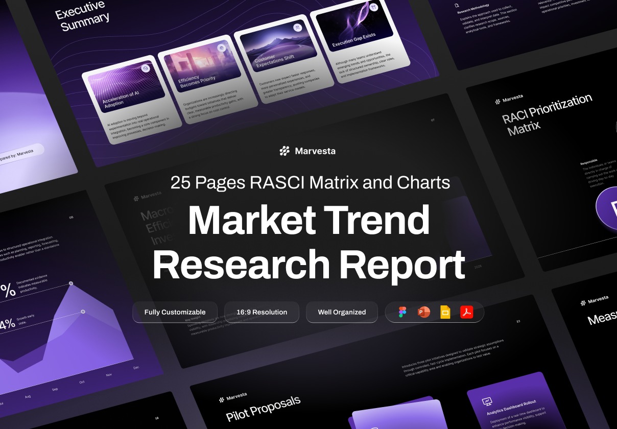 25页蓝紫色科技市场营销研究报表企业年报简报幻灯片设计ppt/figma模板 Market Trend Research Report Deck – Marvesta特色图 25页蓝紫色科技市场营销研究报表企业年报简报幻灯片设计ppt/figma模板 Market Trend Research Report Deck – Marvesta