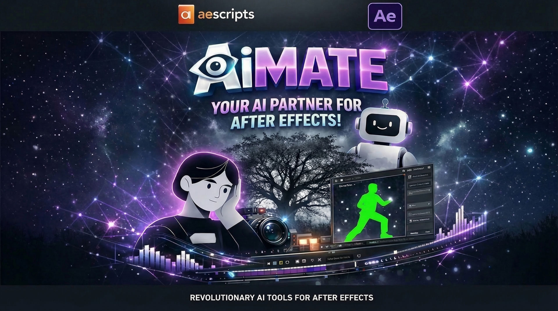 AE插件 AI大模型语言对话交互生成视频表达式动画助手 Aescripts – mirAI v1.0特色图 AE插件 AI大模型语言对话交互生成视频表达式动画助手 Aescripts – mirAI v1.0