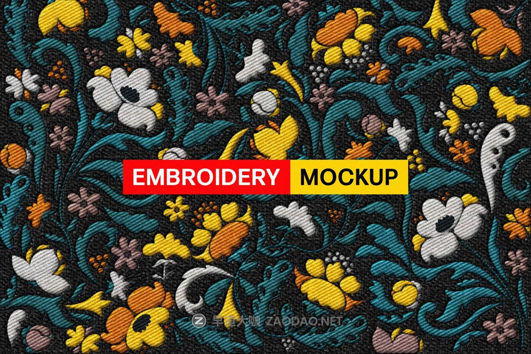 时尚逼真针织刺绣缝制服装纺织品设计ps特效样机 Embroidery Mockup插图 时尚逼真针织刺绣缝制服装纺织品设计ps特效样机 Embroidery Mockup插图