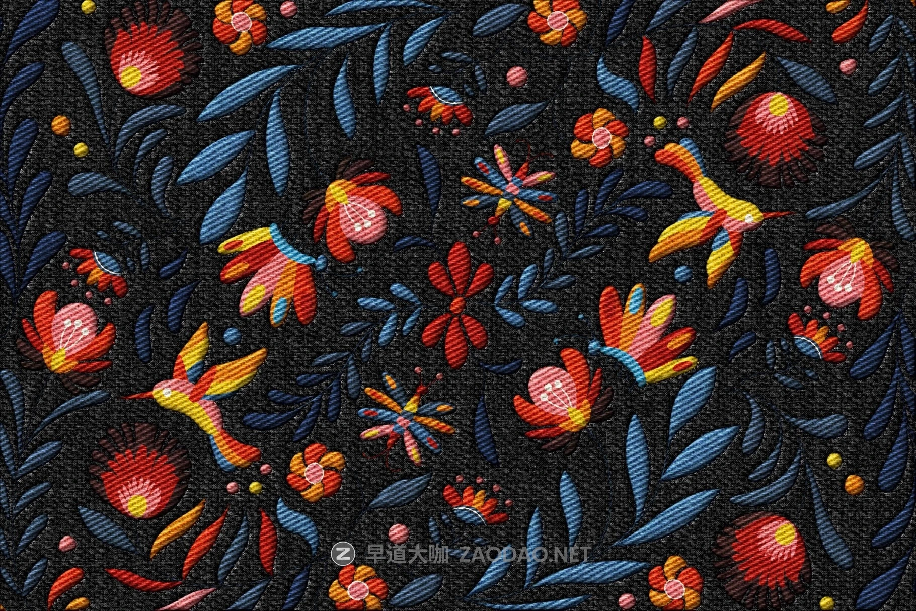 时尚逼真针织刺绣缝制服装纺织品设计ps特效样机 Embroidery Mockup插图1 时尚逼真针织刺绣缝制服装纺织品设计ps特效样机 Embroidery Mockup插图1