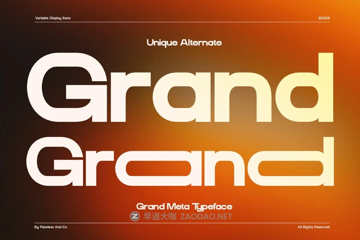 现代美学杂志海报标题设计无衬线英文字体安装包 Grand Meta – Variative Width Sans Serif Font插图8 现代美学杂志海报标题设计无衬线英文字体安装包 Grand Meta – Variative Width Sans Serif Font插图8