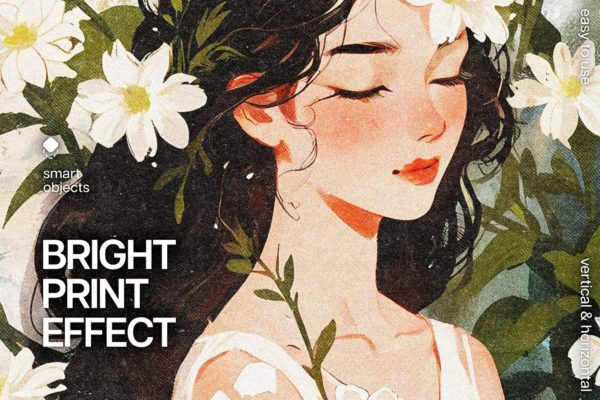复古半调漫画打印照片效果ps特效滤镜样机 Bright Print Halftone Effect特色图 复古半调漫画打印照片效果ps特效滤镜样机 Bright Print Halftone Effect