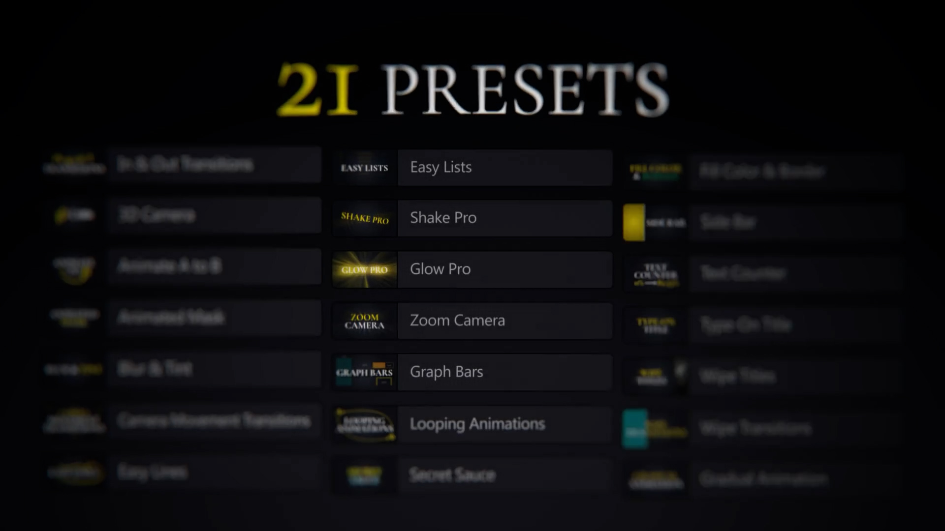 100+组3D相机变焦摇晃发光计数器标题转场特效素材包 Greg Edits Video – Essentials preset pack for Davinci Resolve插图10 100+组3D相机变焦摇晃发光计数器标题转场特效素材包 Greg Edits Video – Essentials preset pack for Davinci Resolve插图10