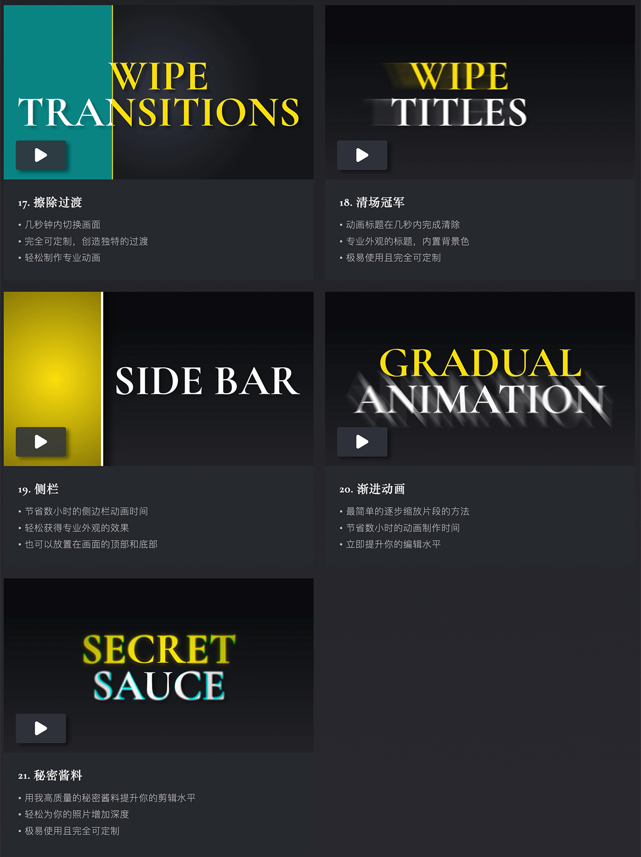 100+组3D相机变焦摇晃发光计数器标题转场特效素材包 Greg Edits Video – Essentials preset pack for Davinci Resolve插图6 100+组3D相机变焦摇晃发光计数器标题转场特效素材包 Greg Edits Video – Essentials preset pack for Davinci Resolve插图6