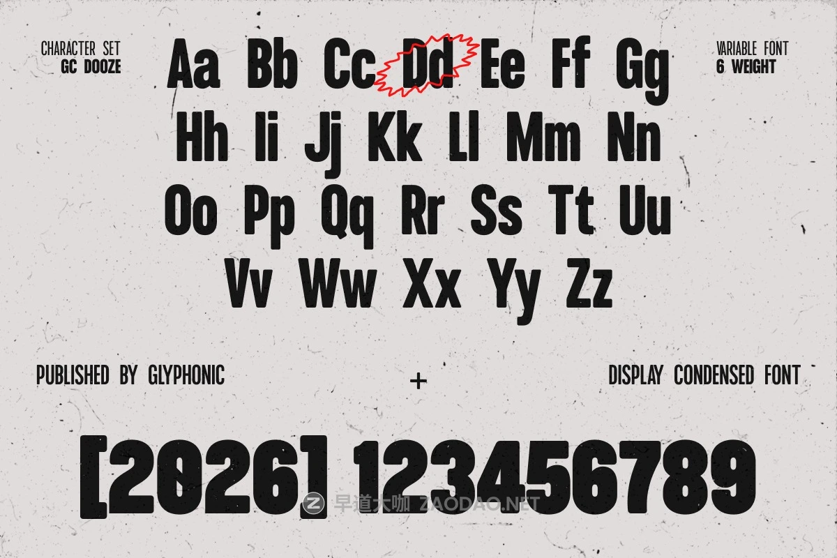 现代涂鸦街头品牌海报标题设计无衬线英文字体安装包 Dooze – Display Condensed Sans插图9 现代涂鸦街头品牌海报标题设计无衬线英文字体安装包 Dooze – Display Condensed Sans插图9