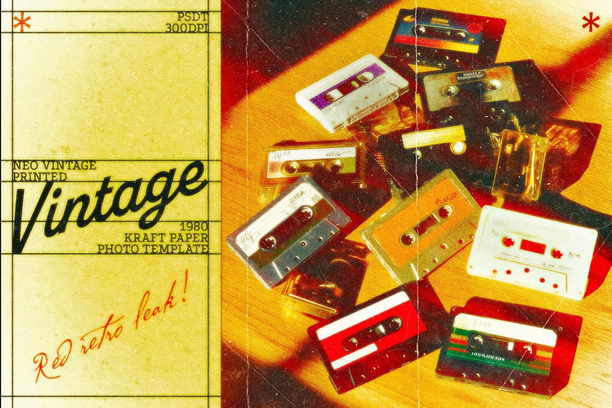 复古怀旧褶皱颗粒划痕失真漏光过曝海报照片效果ps特效滤镜样机 Neo Vintage Paper Print Effect特色图 复古怀旧褶皱颗粒划痕失真漏光过曝海报照片效果ps特效滤镜样机 Neo Vintage Paper Print Effect