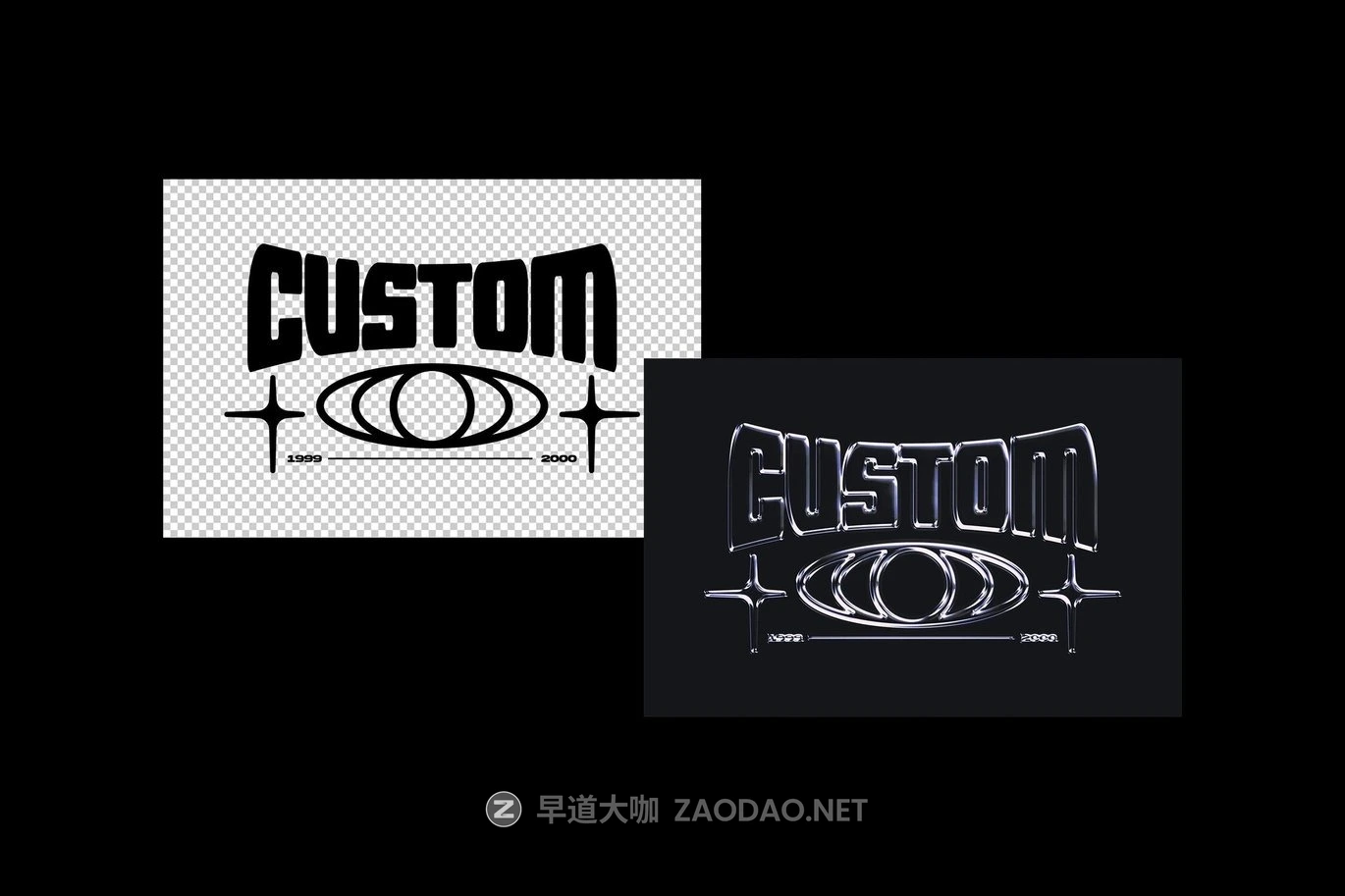 复古透明水晶玻璃3D立体海报标题logo设计ps文本特效样机 Retro Chrome Text Effect插图1 复古透明水晶玻璃3D立体海报标题logo设计ps文本特效样机 Retro Chrome Text Effect插图1