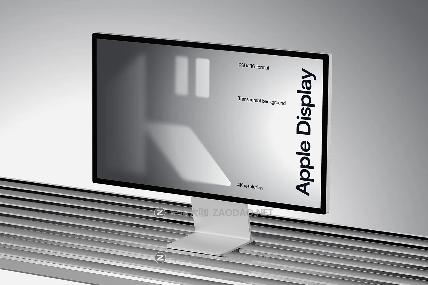 8款工业风金属场景苹果Display显示器UI作品集设计贴图效果图psd样机 Display Mockup – Metal Scene Pack (PSD)插图6 8款工业风金属场景苹果Display显示器UI作品集设计贴图效果图psd样机 Display Mockup – Metal Scene Pack (PSD)插图6
