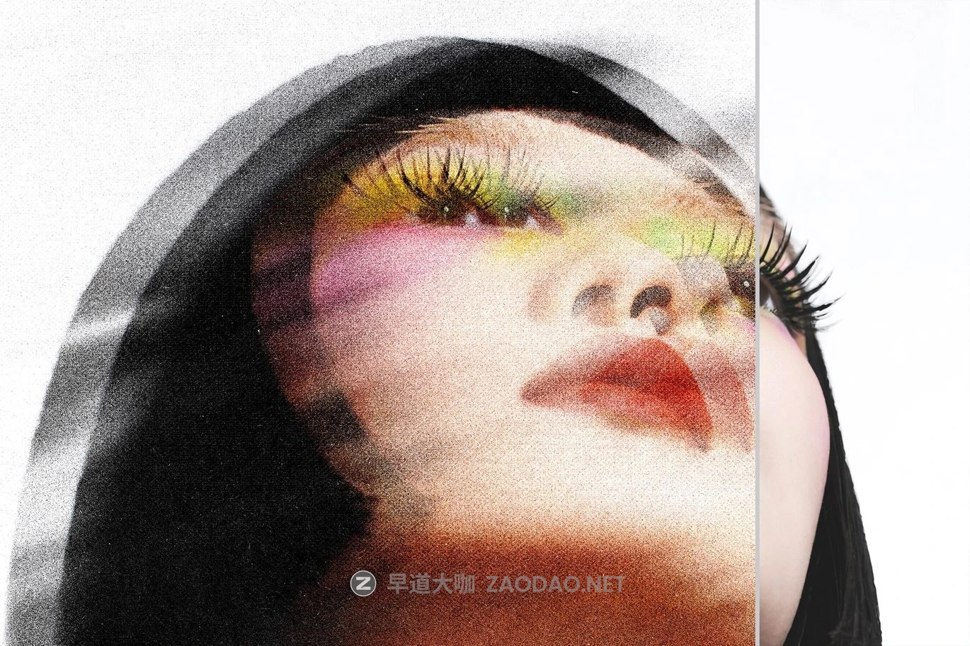复古故障错位位移失真模糊颗粒燥点照片修图效果ps特效滤镜样机 Smear Printed Distortion Effect插图5 复古故障错位位移失真模糊颗粒燥点照片修图效果ps特效滤镜样机 Smear Printed Distortion Effect插图5