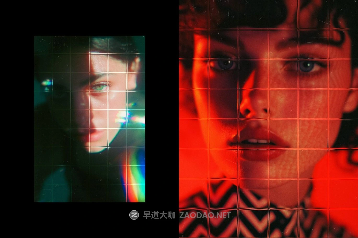 透明玻璃折射发光模糊马赛克照片效果ps特效滤镜样机 Glass Mosaic Photo Effect插图6 透明玻璃折射发光模糊马赛克照片效果ps特效滤镜样机 Glass Mosaic Photo Effect插图6