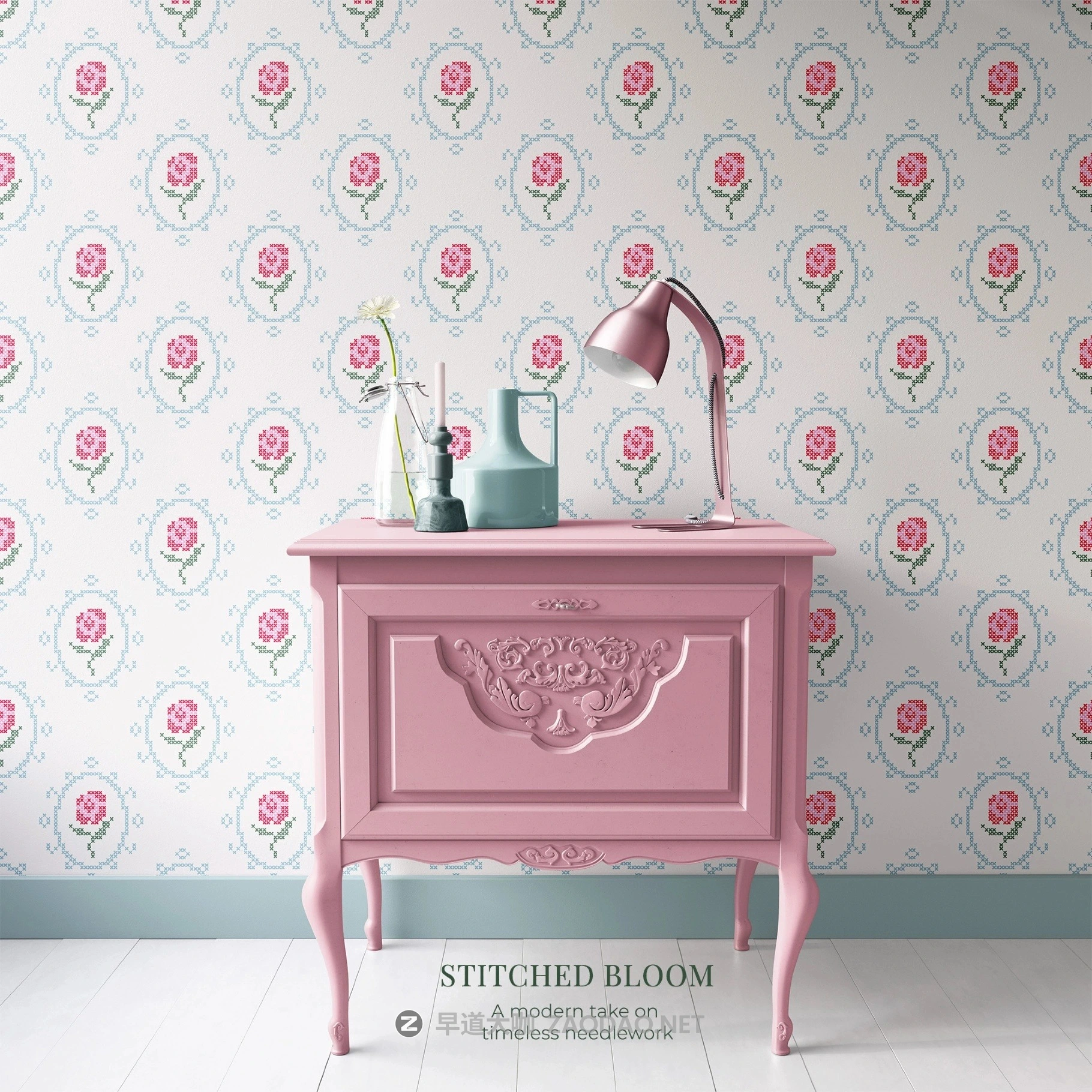 28组现代小清新针织几何花卉图案无缝拼接图案纹样矢量素材 Stitched Floral Seamless Pattern Collection插图11 28组现代小清新针织几何花卉图案无缝拼接图案纹样矢量素材 Stitched Floral Seamless Pattern Collection插图11