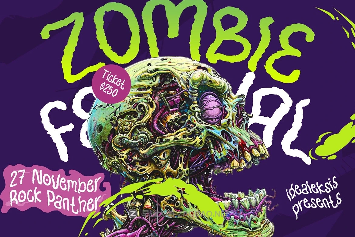 时尚俏皮趣味卡通漫画品牌海报设计手写英文字体安装包 Babayo – Playful Horror Display Font插图3 时尚俏皮趣味卡通漫画品牌海报设计手写英文字体安装包 Babayo – Playful Horror Display Font插图3