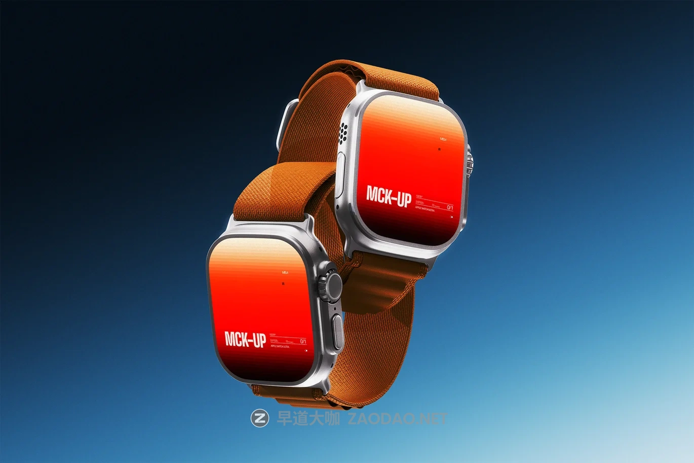 5款时尚ui界面作品集设计苹果Apple Watch Ultra 3智能手表贴图效果图psd样机 Apple Watch Ultra 3 Mockup插图4 5款时尚ui界面作品集设计苹果Apple Watch Ultra 3智能手表贴图效果图psd样机 Apple Watch Ultra 3 Mockup插图4