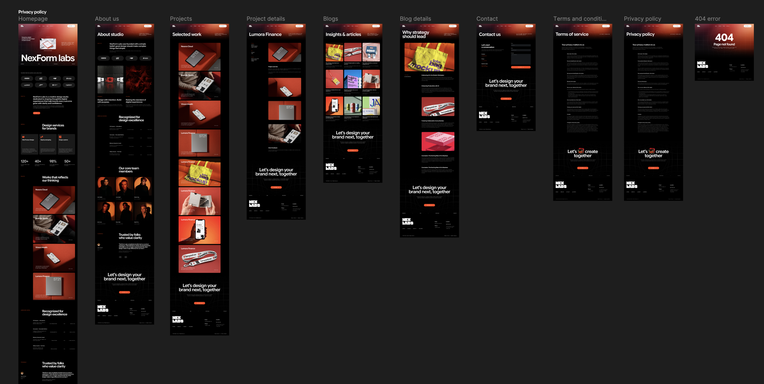 响应式暗黑创意艺术作品集案例展示网站用户ui界面设计framer/figma模板NexLabs — Best Agency Template插图4 响应式暗黑创意艺术作品集案例展示网站用户ui界面设计framer/figma模板NexLabs — Best Agency Template插图4