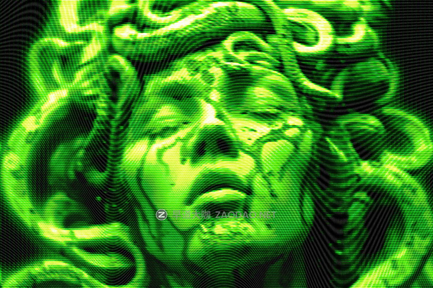 复古像素纹理扭曲条纹纹理CRT信号故障人像图片修图ps特效样机 Gameboy Screen Photo Effect插图2 复古像素纹理扭曲条纹纹理CRT信号故障人像图片修图ps特效样机 Gameboy Screen Photo Effect插图2