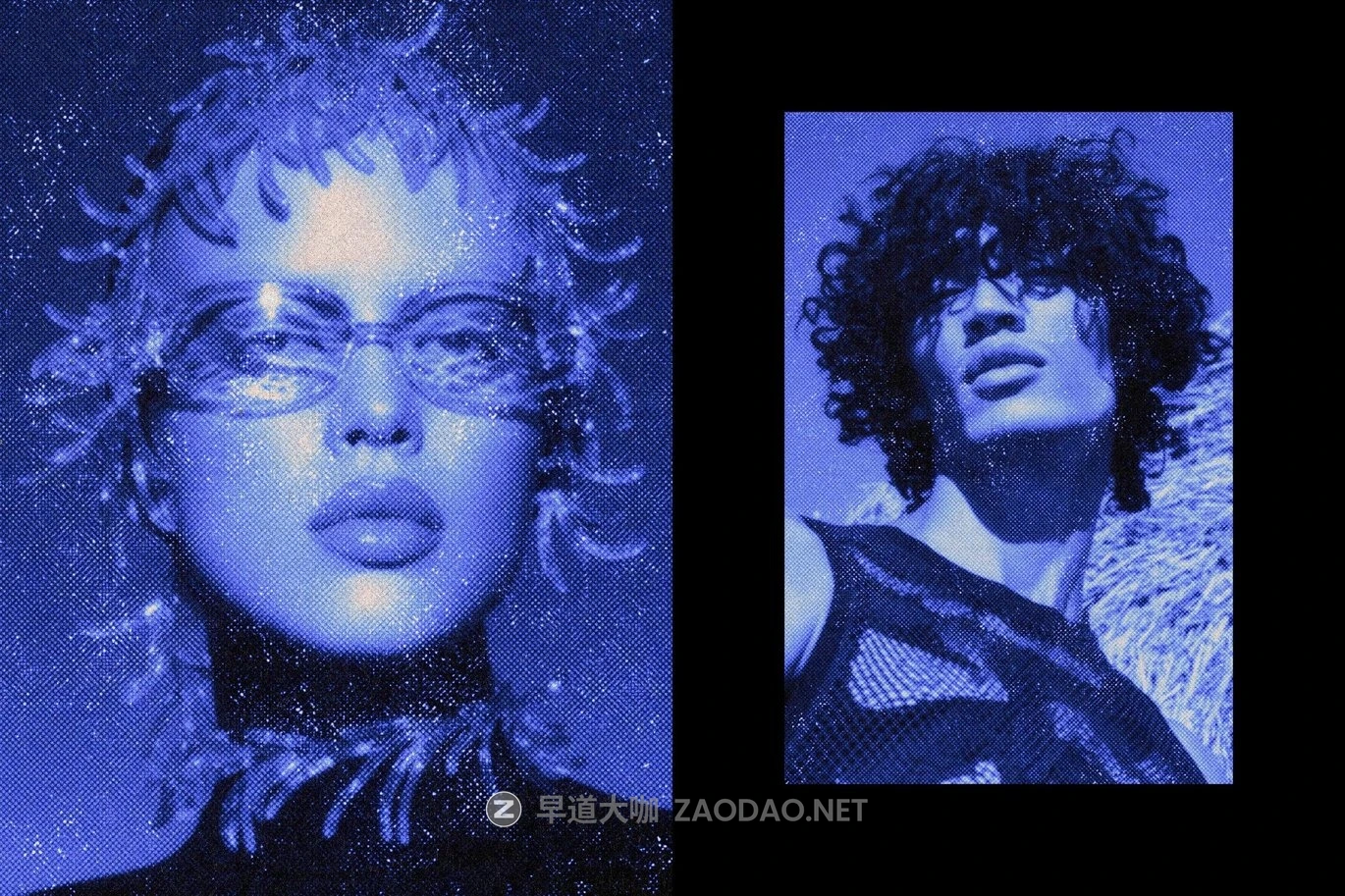 复古做旧蓝色半调照片效果ps特效滤镜样机 Moody Blue Photo Card插图4 复古做旧蓝色半调照片效果ps特效滤镜样机 Moody Blue Photo Card插图4