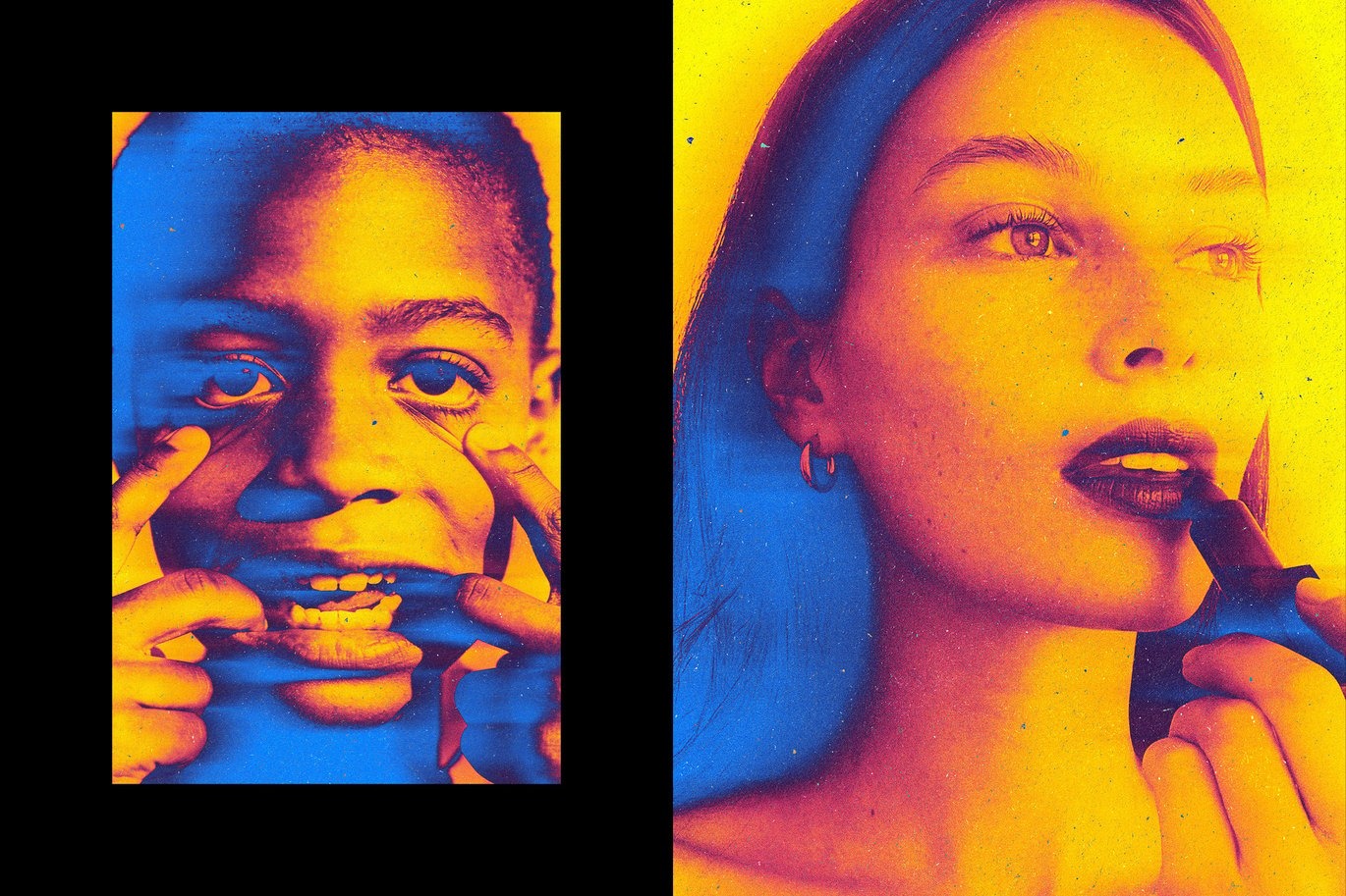 酸性热感应模糊颗粒照片效果ps特效滤镜样机 Acid Blur Photo Effect插图2 酸性热感应模糊颗粒照片效果ps特效滤镜样机 Acid Blur Photo Effect插图2