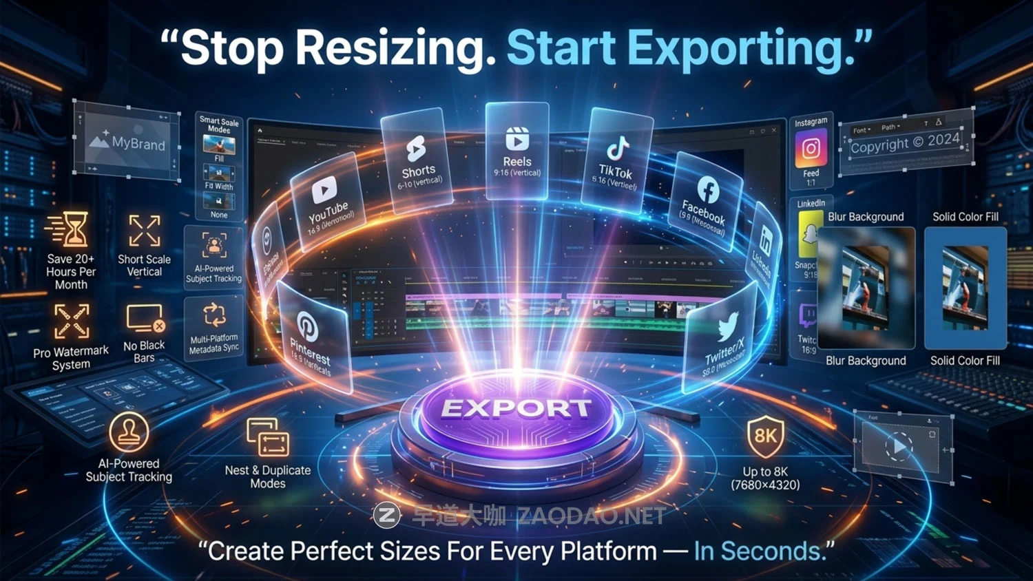 PR插件 一键式多社交平台视频导出工具+中文字幕教程 Social Exporter for Premiere Pro v1.0.0插图 PR插件 一键式多社交平台视频导出工具+中文字幕教程 Social Exporter for Premiere Pro v1.0.0插图