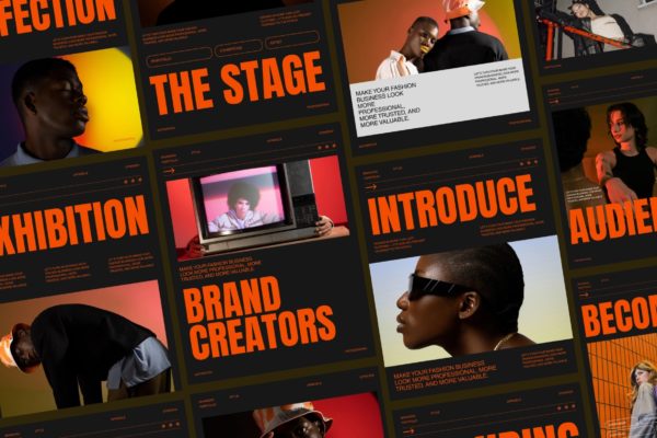 潮流时尚街头品牌推广公众号推文电商海报设计psd模板素材 Brand Creators – Fashion Social Media Bundle