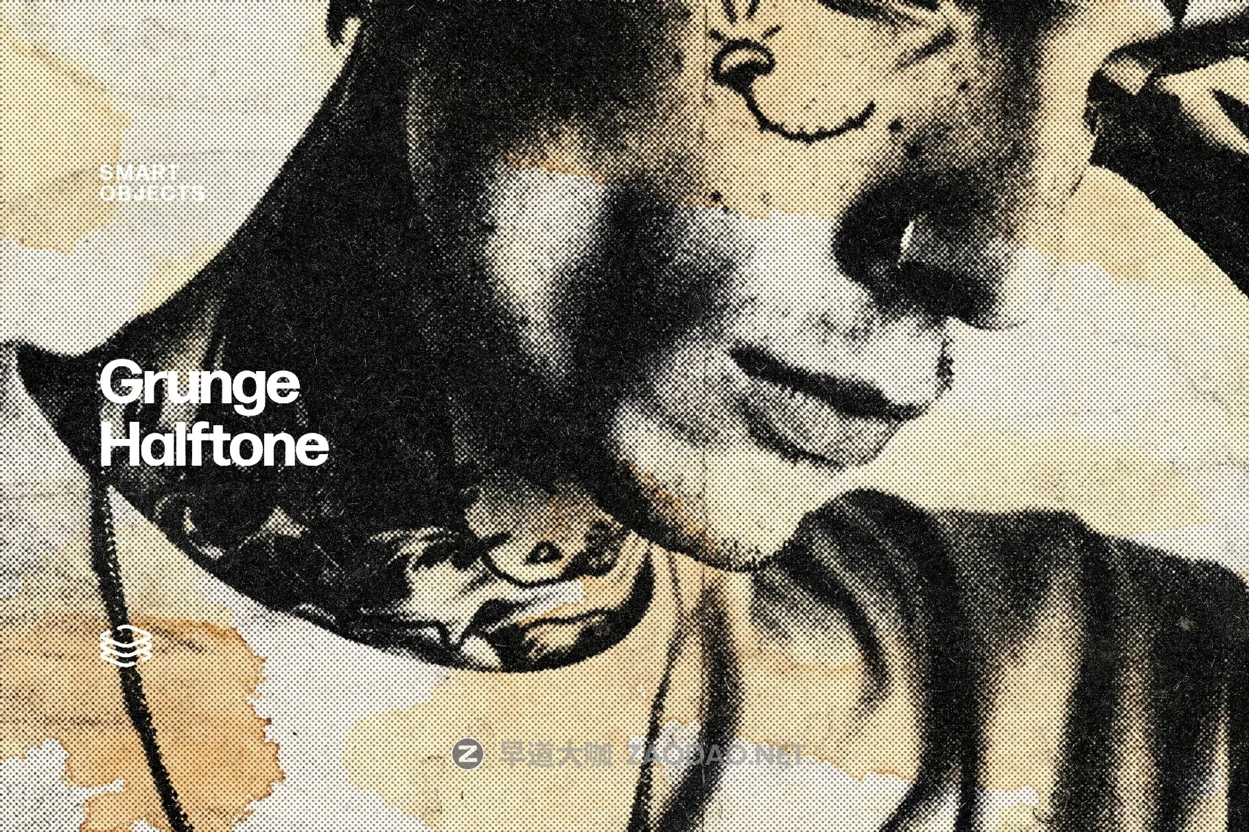 复古做旧半调颗粒磨损纹理照片效果ps特效滤镜样机 Grunge Halftone Photo Effect插图 复古做旧半调颗粒磨损纹理照片效果ps特效滤镜样机 Grunge Halftone Photo Effect插图