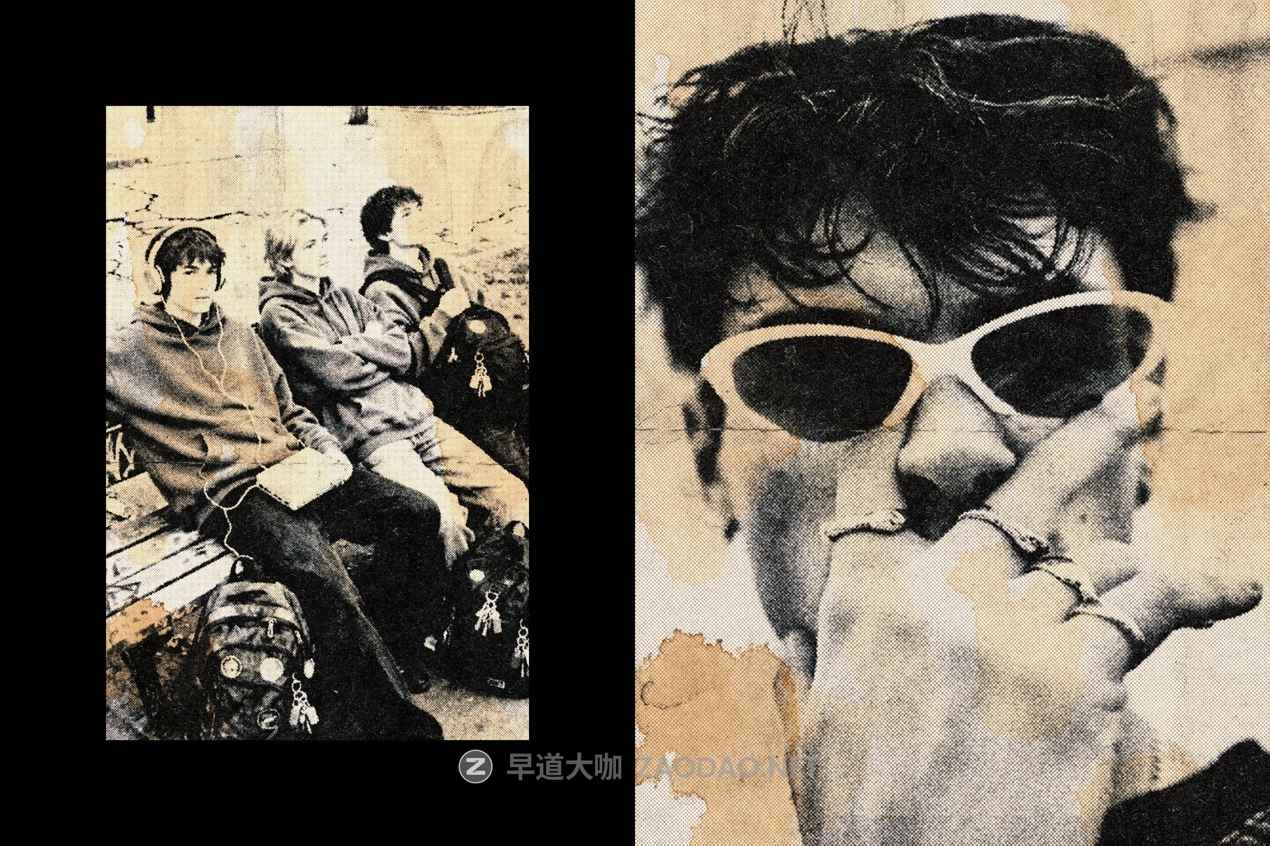 复古做旧半调颗粒磨损纹理照片效果ps特效滤镜样机 Grunge Halftone Photo Effect插图1 复古做旧半调颗粒磨损纹理照片效果ps特效滤镜样机 Grunge Halftone Photo Effect插图1